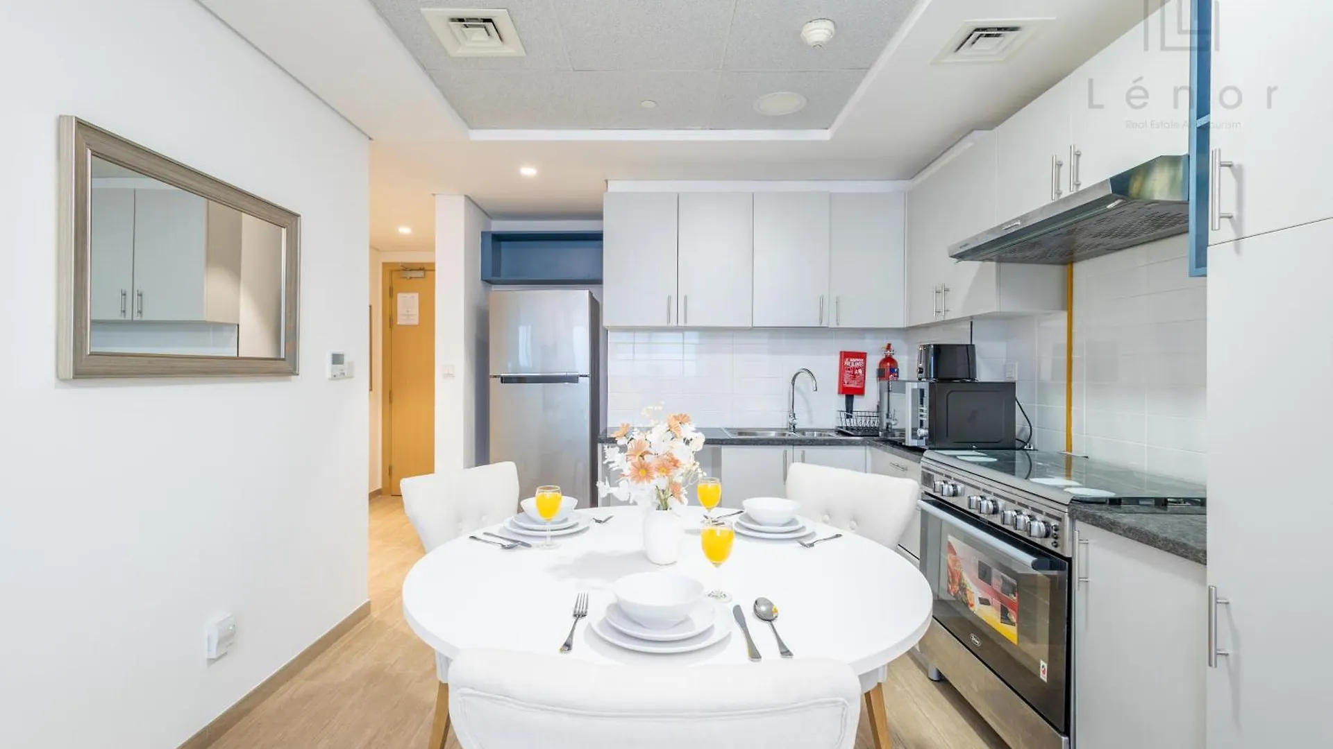 두바이 Sleek 2Br With Cycling Paths 아파트 0*,